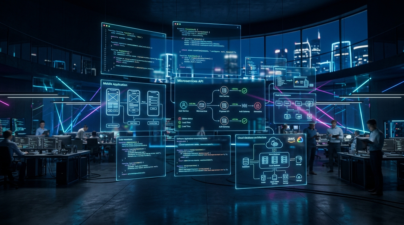 Software Code Syntax Matrix & Microservices Architecture